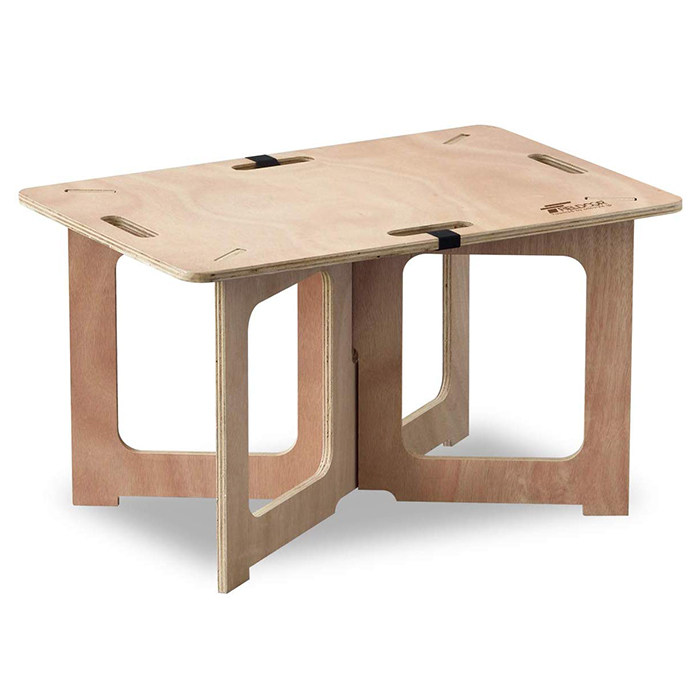 日本直购 fieldoor 户外露营烧烤可移动折叠木板拼桌 咖啡桌