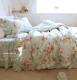 게으른휴가︱韩版欧洲花园公主纯棉田园荷叶边床上用品床裙四件套