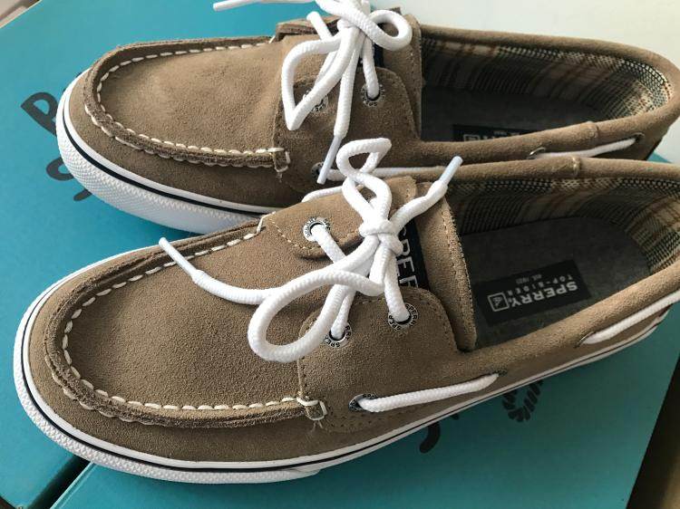sperry翻毛牛皮时尚休闲潮流百搭系带帆船鞋男板鞋