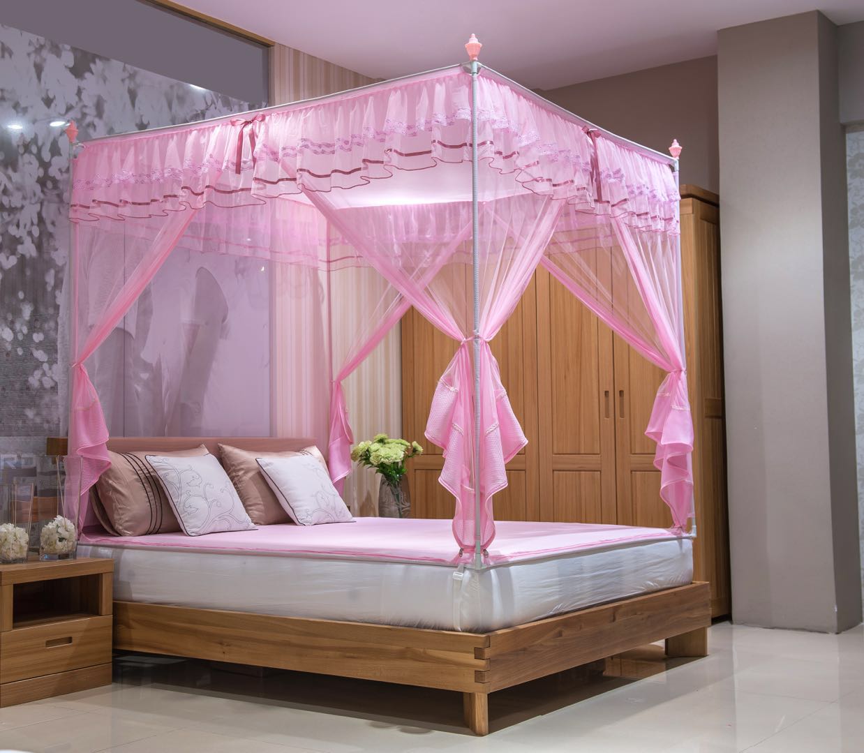 5/1.8m烤漆支架 回型底四方型蚊帐