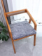 卷花羊毛椅垫冬季透气防滑学生凳子餐椅实木椅子垫纯色办公室坐垫