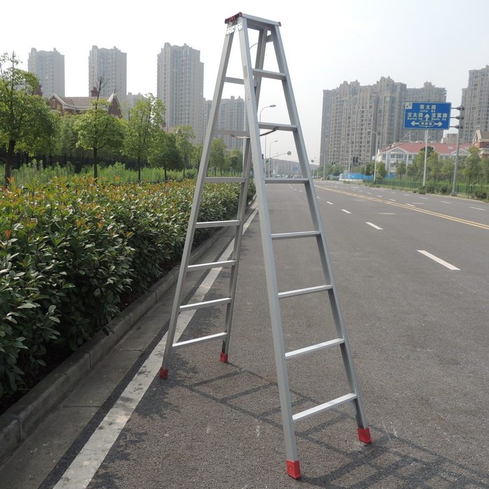 梯子加厚人字梯2.5米楼梯折叠扶梯攀爬装修铝合金家用梯伸缩工程