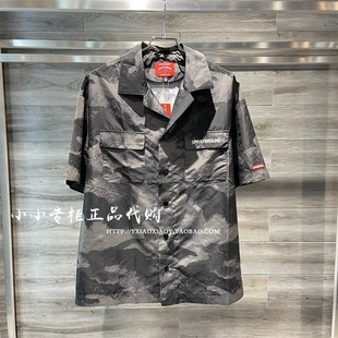 SprayGround鲨鱼专柜正品 24夏款男女工装口袋短袖衬衫 W1020403