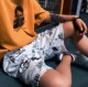 帅爆 Summitspace 18ss 夏季涂鸦街头宽松休闲舒适五分裤短裤情侣
