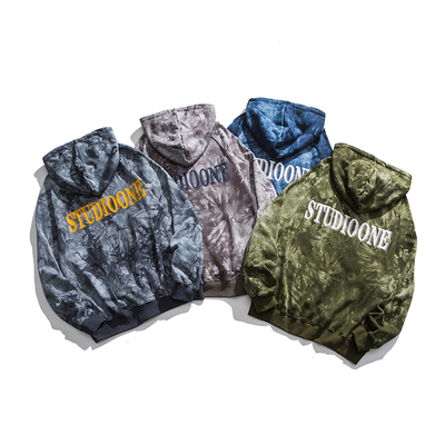 st-2030 studio one第一工作室 个性扎染连帽卫衣男 p105-网商园-专业