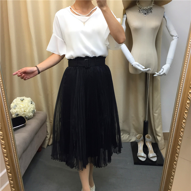 2017 summer new pattern Versatile Paige Bouffancy skirt The dress Elegant Pendulum on vacation longuette Gauze skirtin the Women's clothing/Boutique , Skirts category - from Buy2taobao.com to provide professional Taobao agent buy service