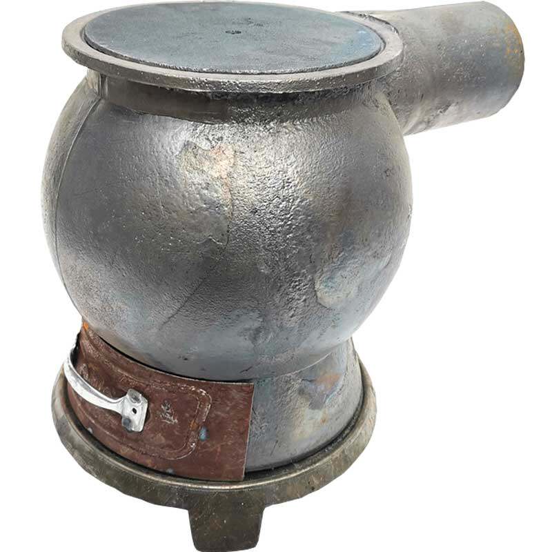 铸铁烧柴炮弹烤火炉取暖炉 养殖专用取暖炉家用取暖烧水做饭农村