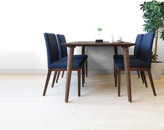 日式宜家现代办公简约实木餐桌椅组合小户型橡木餐桌定制实木家具