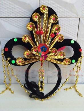 欢天喜地七仙女假发戏剧头饰戏曲古代小姐发饰古装仙女头饰出租赁