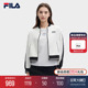 FILA 斐乐官方女士外套短款夹克2024夏季新款时尚休闲拼色棒球服