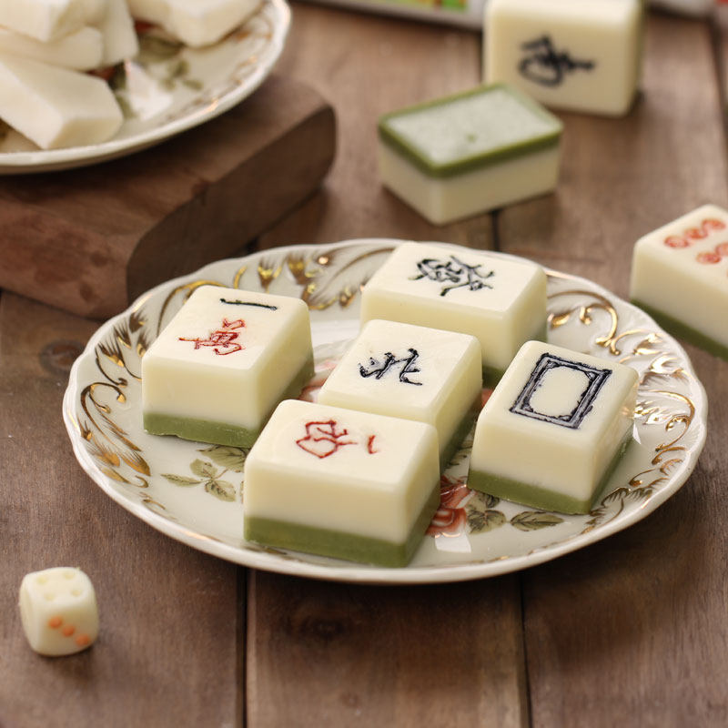 全套十三幺条筒万巧克力烘焙装饰牛油火锅汤圆麻将迷你翻糖硅胶模