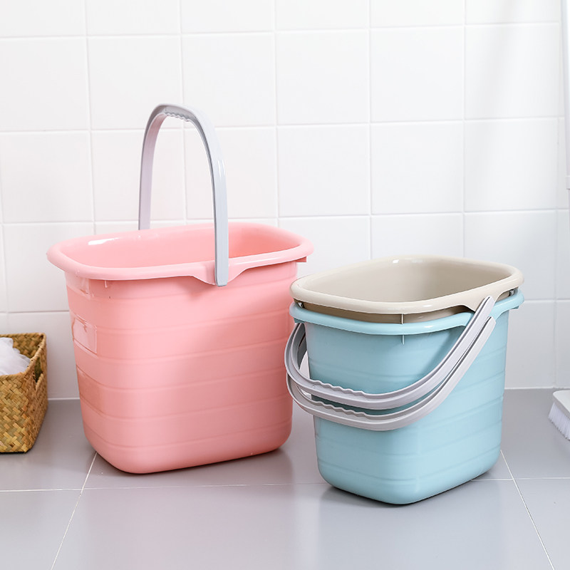 塑料手提小水桶家用大号加厚洗衣桶子储水桶洗车圆桶塑料桶洗衣桶