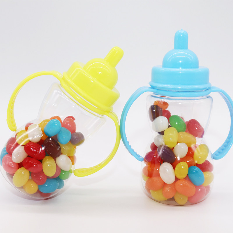 68克奶嘴糖七彩豆儿童小零食果味软糖多彩豆奶瓶创意糖玩具糖果