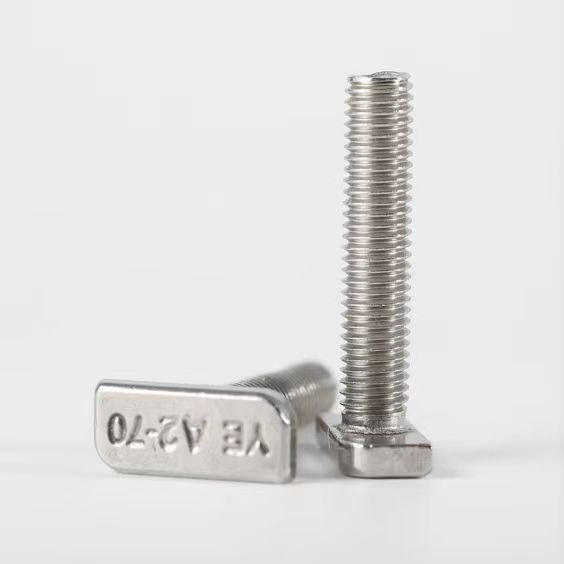 304不锈钢T型螺丝t形螺栓铝型材光伏槽用23头型方头螺栓M8