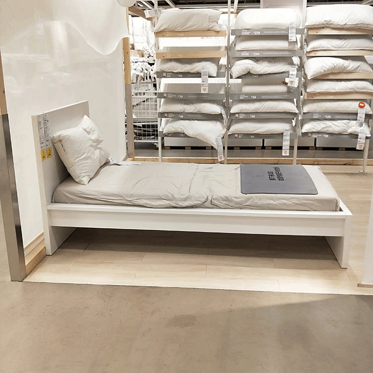 国内宜家马尔姆高床架单人床ikea家居代购床架