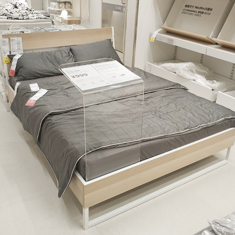 国内宜家特里索 床架双人床带床板经济型简约中式ikea家居代购