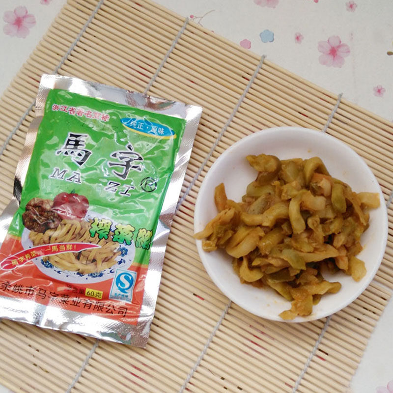 马字马字榨菜丝50g正宗咸菜丝 开胃菜 榨菜丝 下饭菜 小吃 包邮