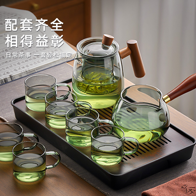 茶具办公室会客高级茶艺茶杯套装泡花