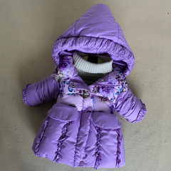 童装棉袄女童棉衣儿童冬装2016 新款中小童加厚中长款冬季外套