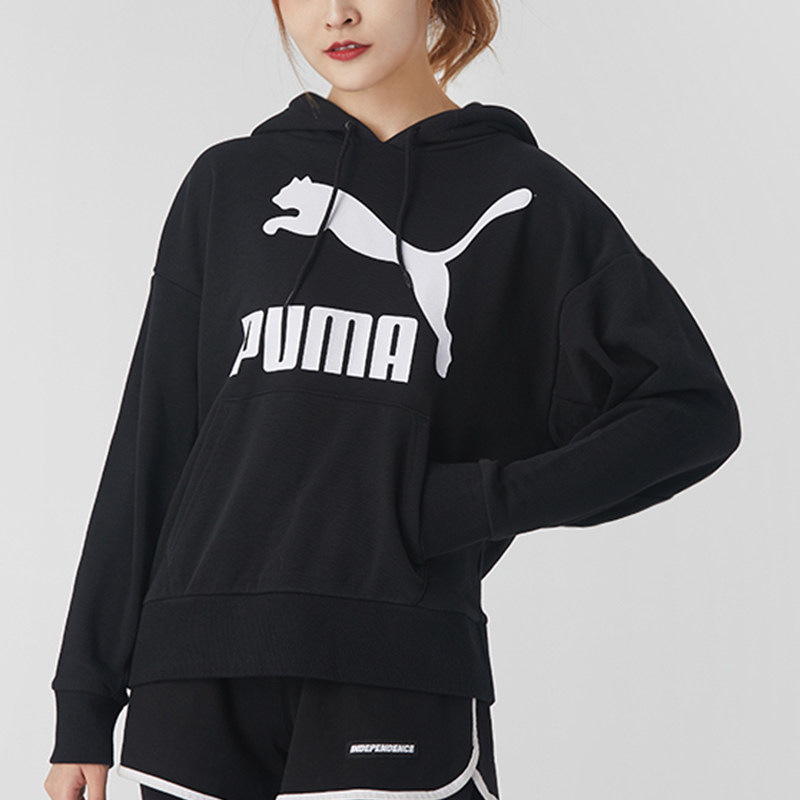 彪马卫衣女连帽套头外套春秋puma官方旗舰女装运动衣春季女款春装