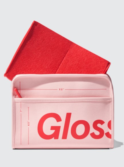 【现货到了】Glossier the beauty bag少女粉色化妆包24x17.5x7.5