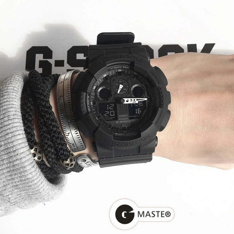 G-MASTER卡西欧G-SHOCK手表男GA-100-1A1白针防水人气运动电子表