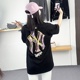 25新款MLB情侣短袖男女NY彩色大标印花圆领休闲运动T恤3ATSX2253