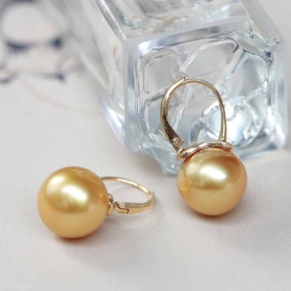 18k珍珠耳环海水