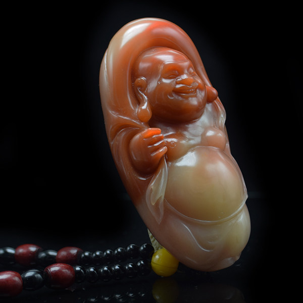 [收藏级迪开石]老挝《笑口常开》弥勒把玩件