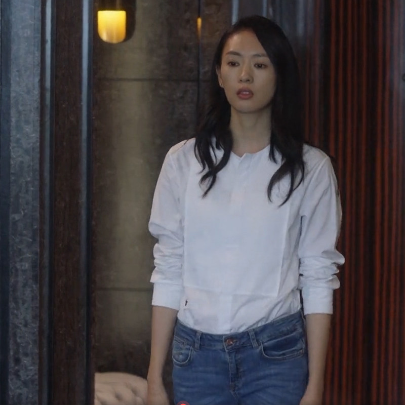【现货】三十而已童瑶顾佳明星同款衣服女韩版气质白色长袖衬衫