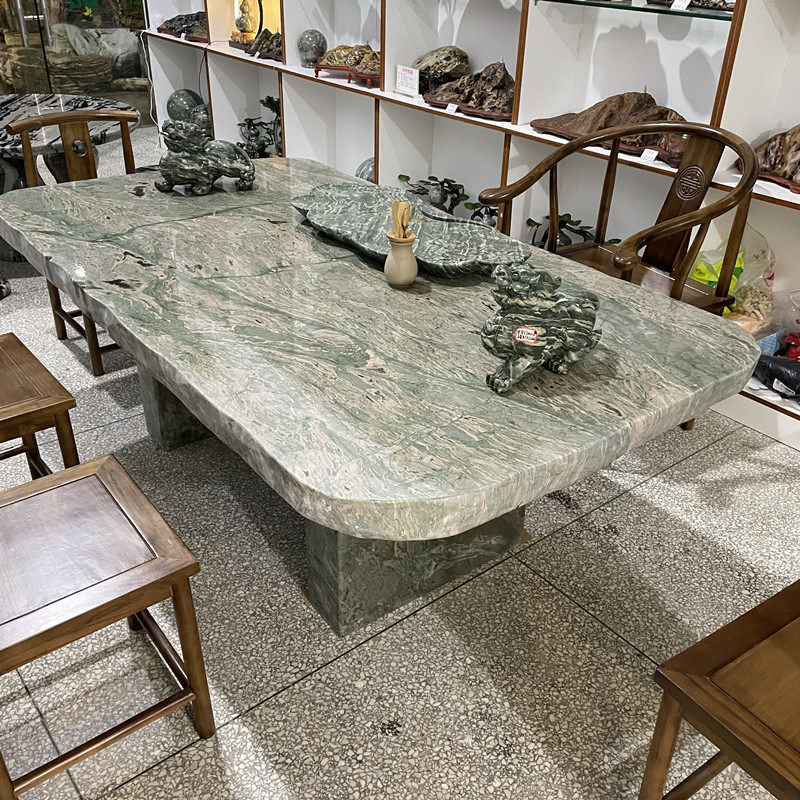 鼎信华安玉九龙璧天然原石庭院餐桌