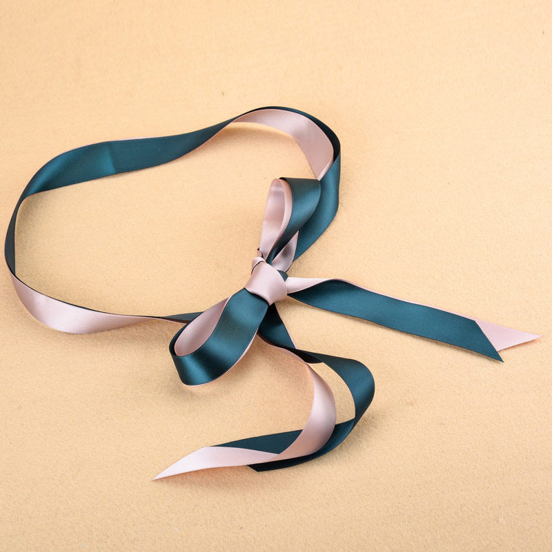 拼色打结女士百搭装饰配连衣裙衬衫