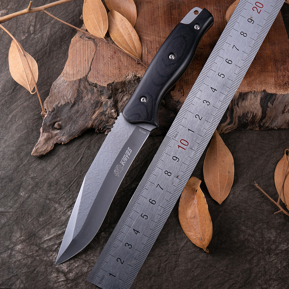 刀具 防身 冷兵器户外军刀煅打小刀氚气刀随身特种兵刀高硬度锋利