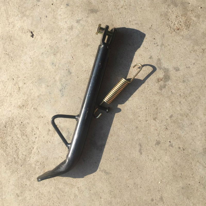 公路赛地平线电动摩托车停车侧撑单撑配件电趴赛脚撑腿撑铁支架