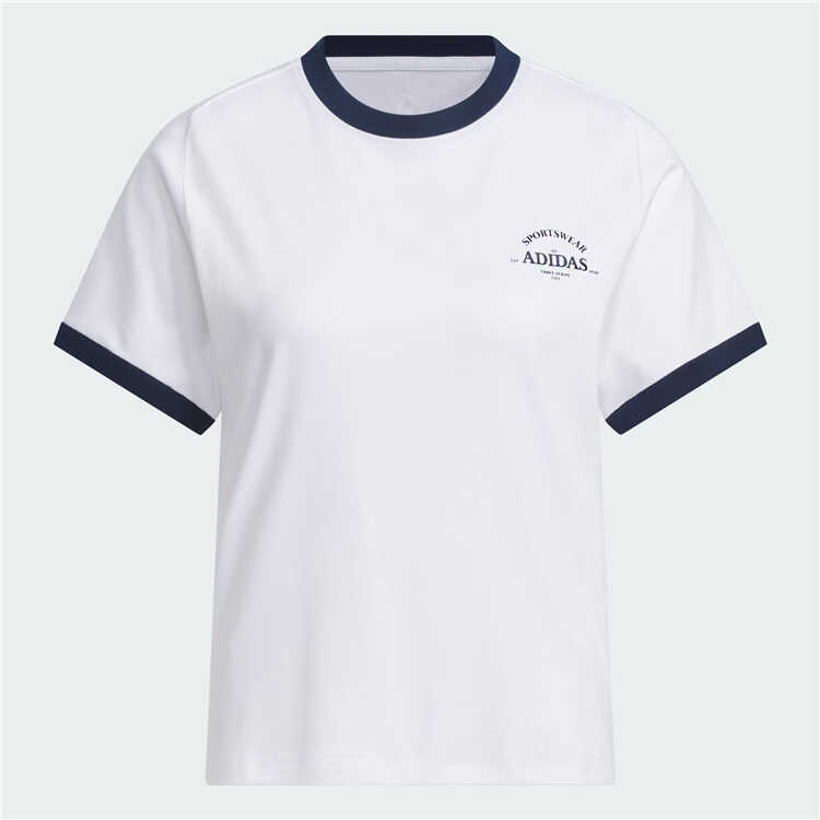 4月ADIDAS阿迪达斯女子纯棉运动休闲短袖T恤JC8708/JC8709/JC8707