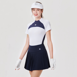 BG高尔夫衣服女短袖T恤夏季速干透气圆领女士运动球衣韩版POLO衫
