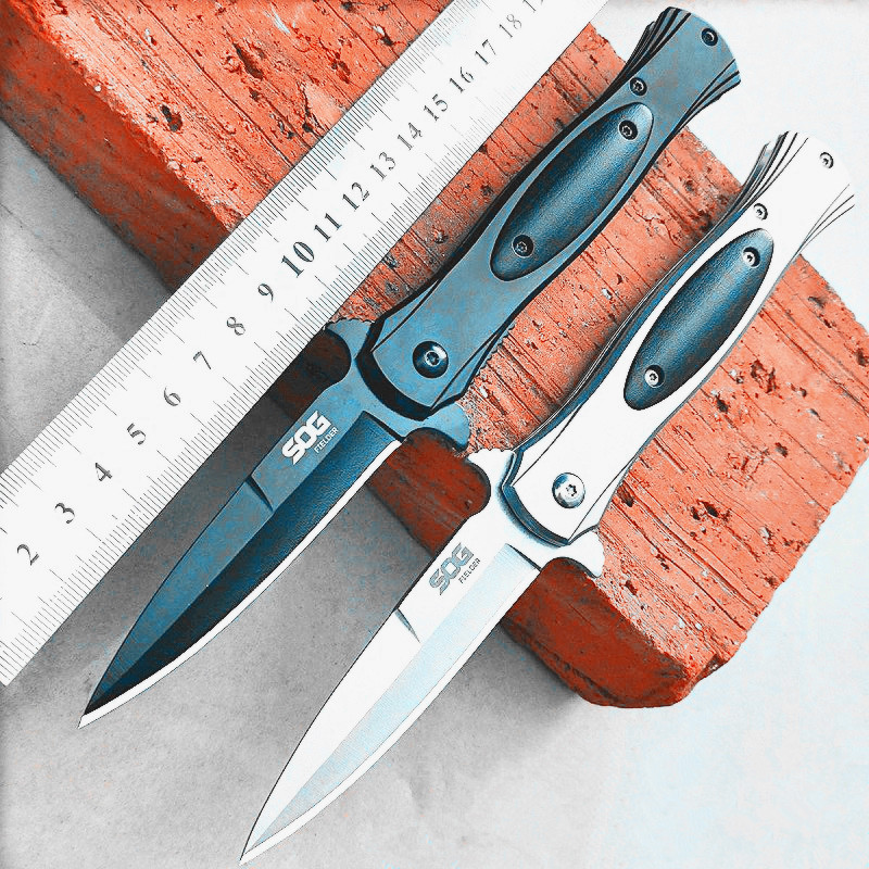 户外防身进口折叠刀锋利不锈钢冷兵器小刀随身便携高硬度军工水果