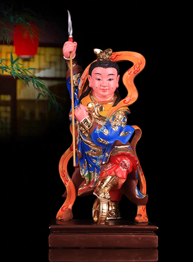 三太子哪吒神像居家树脂彩绘护法中坛元帅三太子神像新品