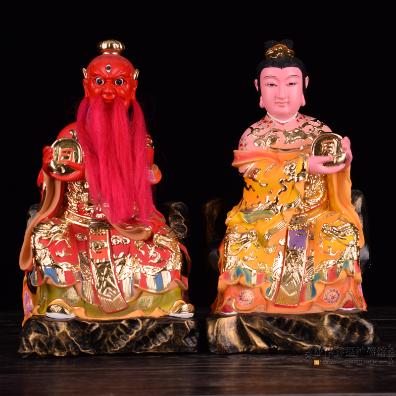 12/16/19寸树脂太阴太阳星君日月星君神像供奉摆件道教道家新品