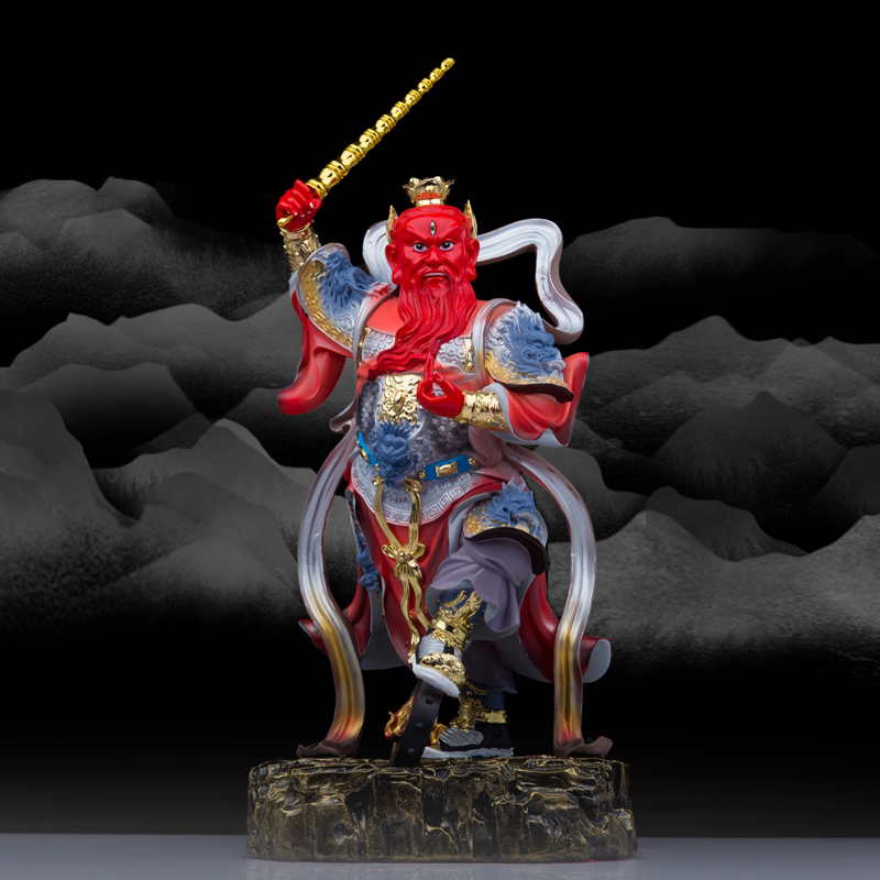 树脂王灵官神像王天君道教护法火神菩萨佛像现代家居工艺品摆件