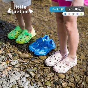 小蓝羊2025夏专柜正品涉水凉鞋超轻防滑透气洞洞鞋海边踩水亲子鞋