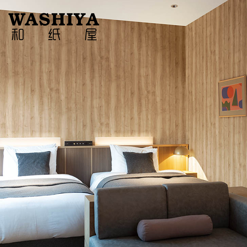 【和纸屋】木目调 日式木纹客厅卧室墙 进口日本墙纸壁纸按米卖