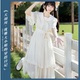 天羽川原创欧若拉水手领连衣裙制服收腰学院风女盛夏优雅裙子夏季
