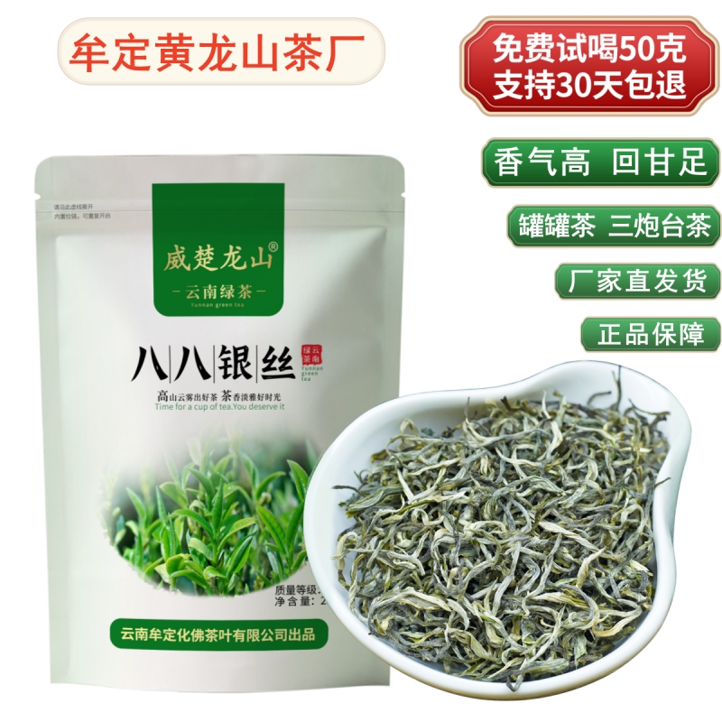 银丝春尖绿茶2024新茶特级 云南