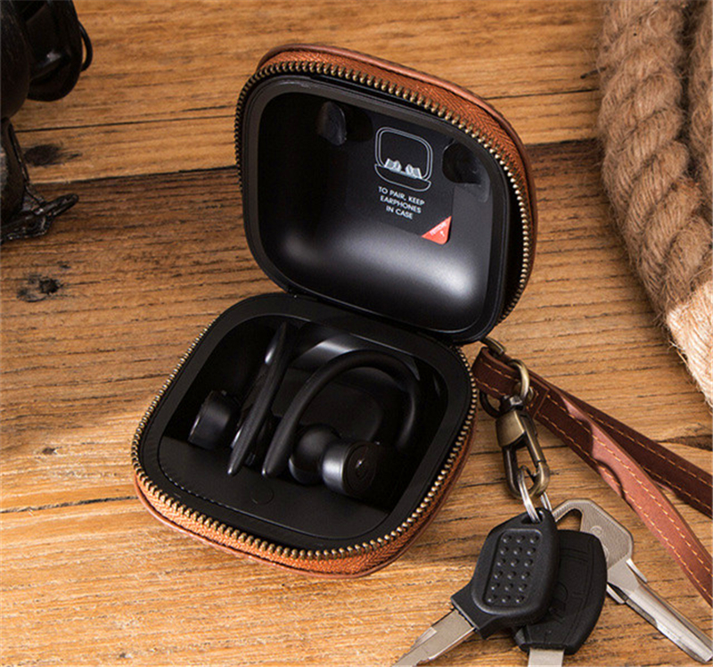 适用于Powerbeats pro耳机保护套疯马皮苹果魔音无线蓝牙耳机皮套|ruв категории Цифровые аксессуары, MP3/Mp4 аксессуары, наушники - от Buy2taobao.com для оказания профессиональной услуги покупки агента Taobao