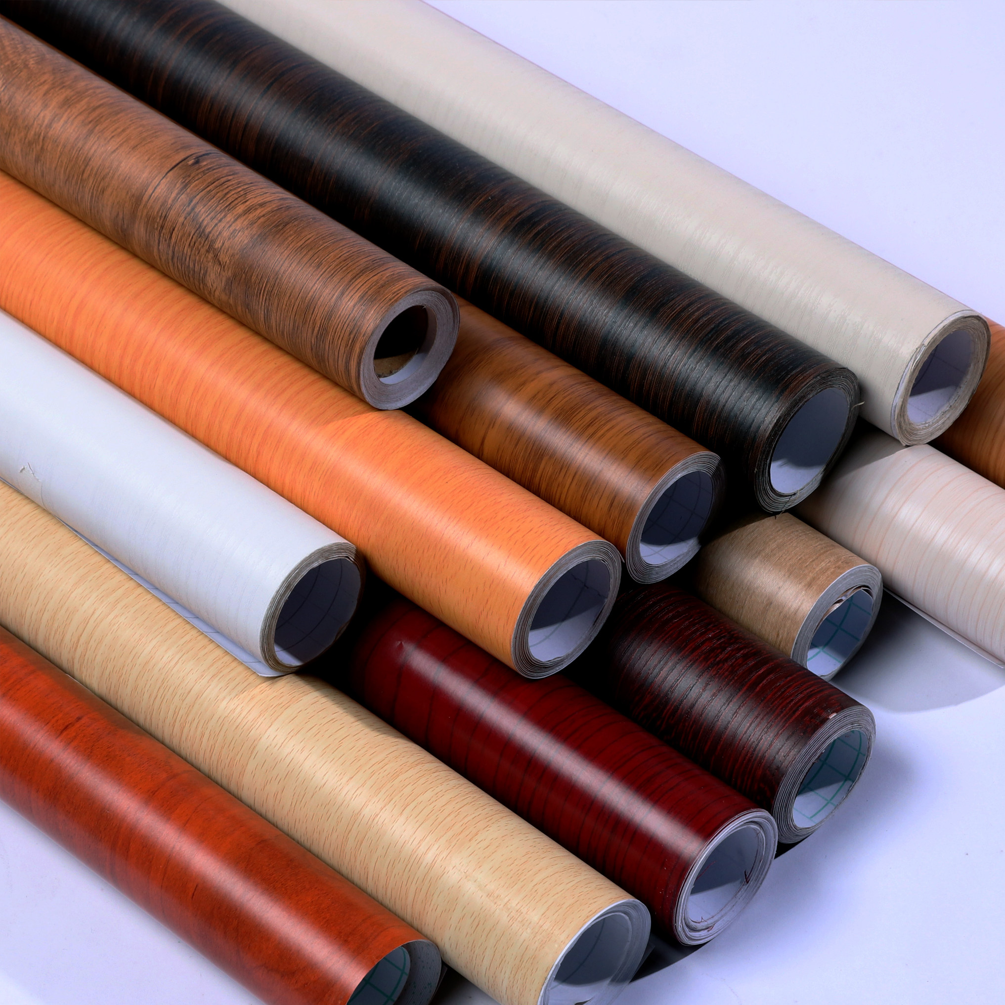 自粘木纹防水防潮波音软片墙纸门框衣柜书桌旧家具翻新木门新壁纸