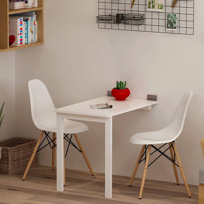 华苏乐购创意家具-定制折叠餐桌子壁挂墙桌连墙上桌隐形伸缩餐桌