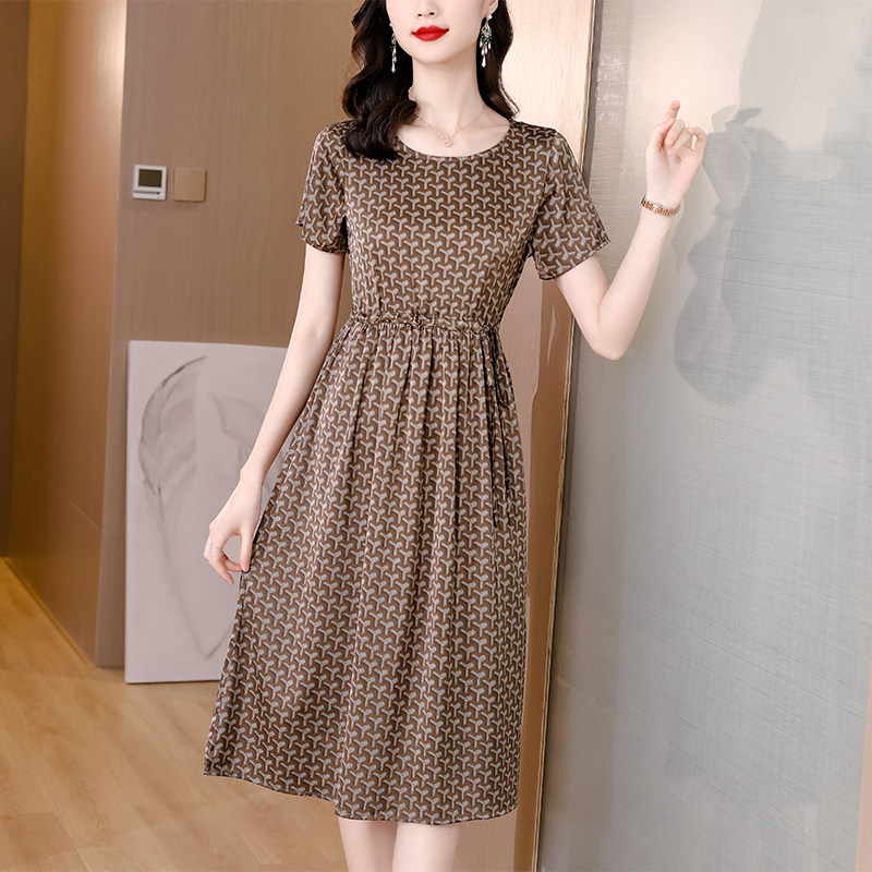 女装中裙真丝连衣裙打折-淘宝特价-优惠活动-券站长