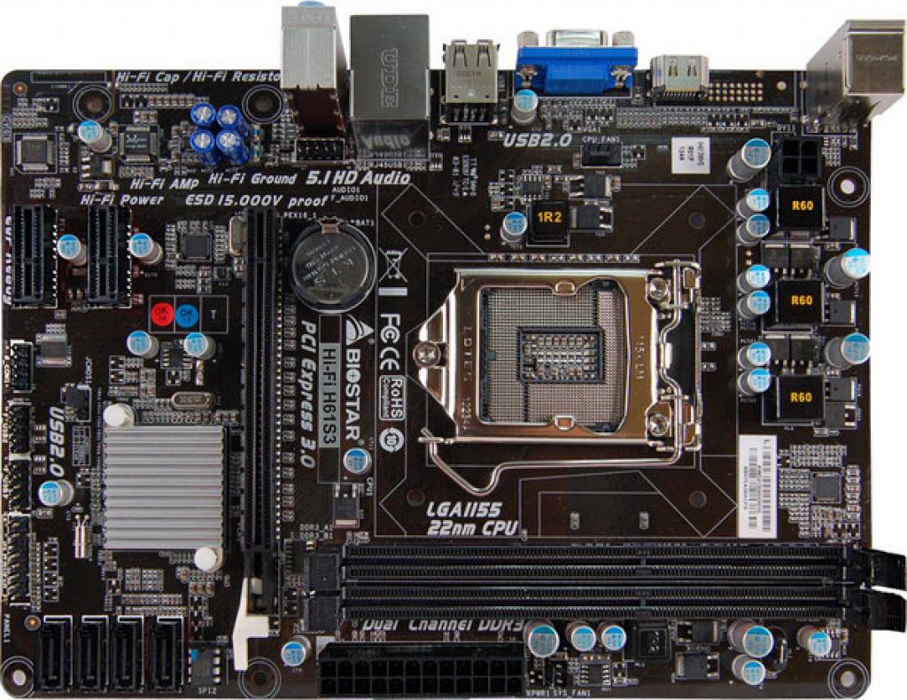 映泰hi-fi h61s3集成显卡hdmi接口 lga1155 i3 i5 i7主板 联拓电脑
