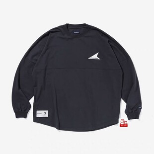 descendant 西山彻同款 落肩袖背后字母logo  男女长袖打底衫t恤